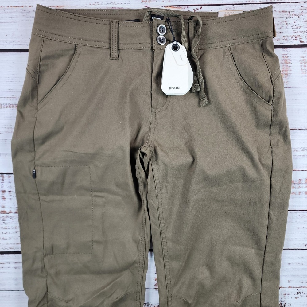 NWT Prana Halle Pant II Slate Green Womens 6 SH Short Inseam 30 Hiking Outdoor